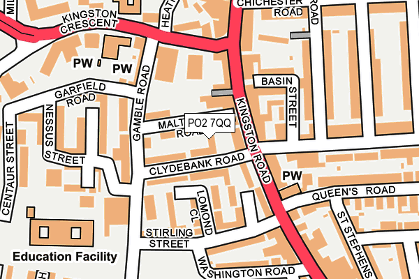 PO2 7QQ map - OS OpenMap – Local (Ordnance Survey)