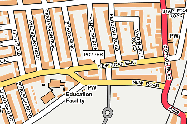 PO2 7RR map - OS OpenMap – Local (Ordnance Survey)