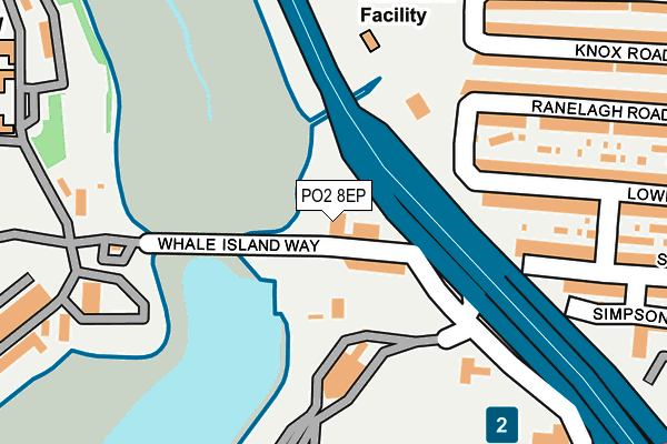 PO2 8EP map - OS OpenMap – Local (Ordnance Survey)