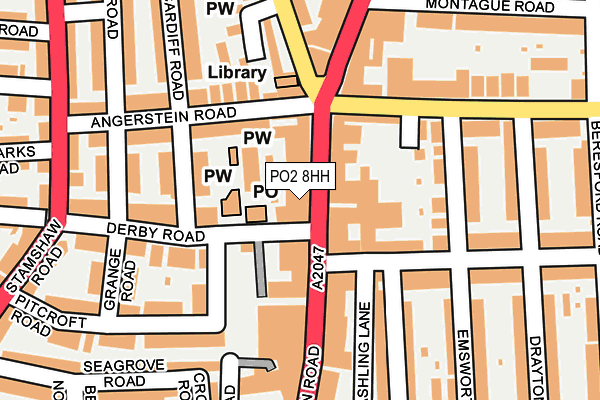 PO2 8HH map - OS OpenMap – Local (Ordnance Survey)