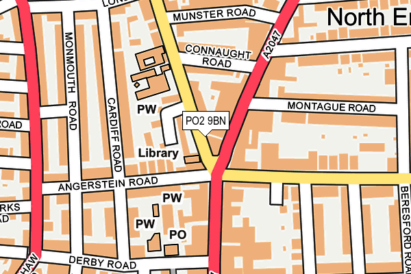 PO2 9BN map - OS OpenMap – Local (Ordnance Survey)