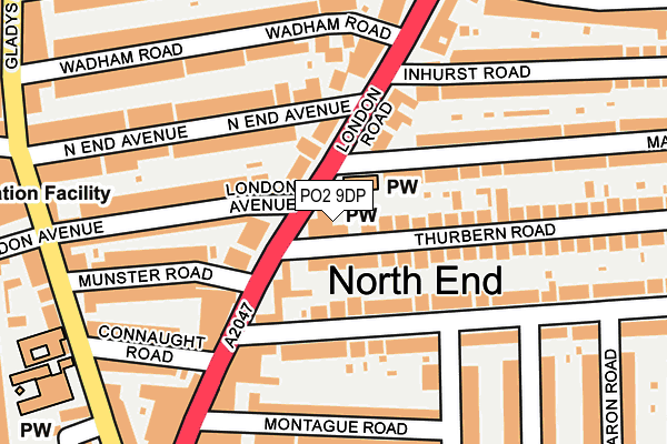 PO2 9DP map - OS OpenMap – Local (Ordnance Survey)