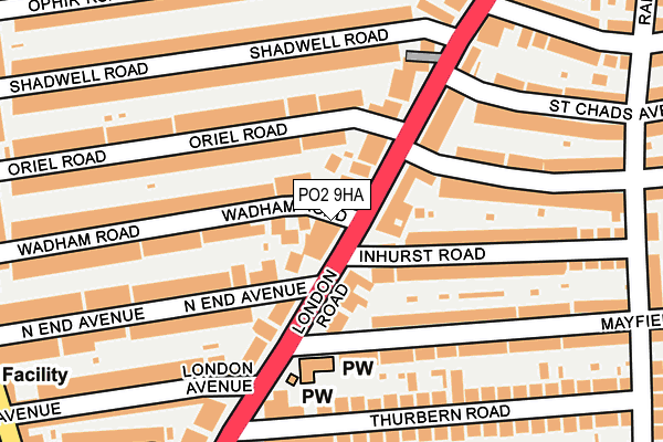 PO2 9HA map - OS OpenMap – Local (Ordnance Survey)