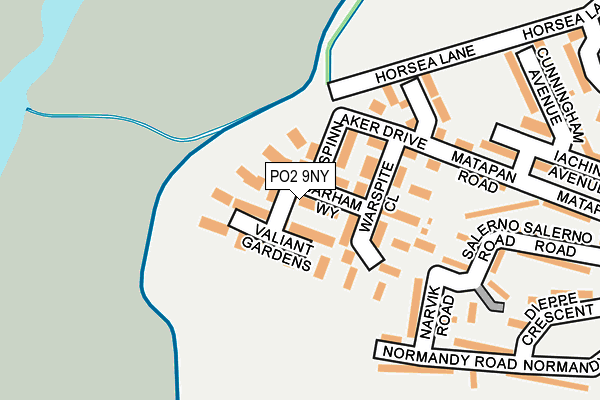 PO2 9NY map - OS OpenMap – Local (Ordnance Survey)
