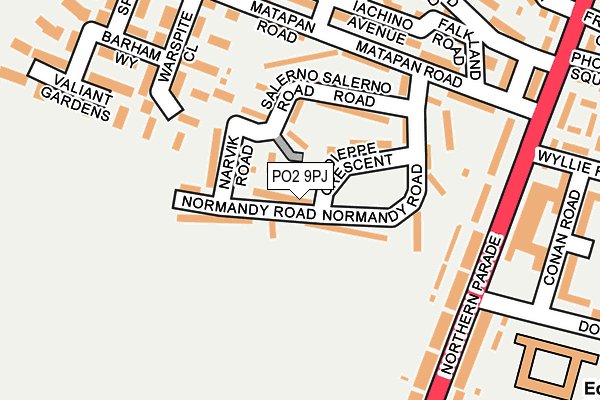 PO2 9PJ map - OS OpenMap – Local (Ordnance Survey)