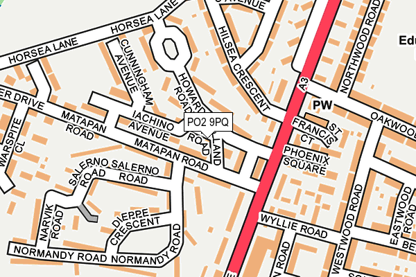 PO2 9PQ map - OS OpenMap – Local (Ordnance Survey)