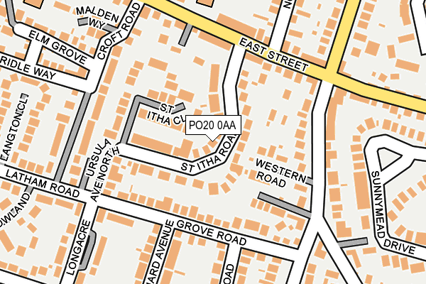 PO20 0AA map - OS OpenMap – Local (Ordnance Survey)