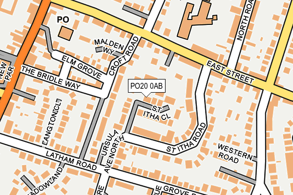 PO20 0AB map - OS OpenMap – Local (Ordnance Survey)