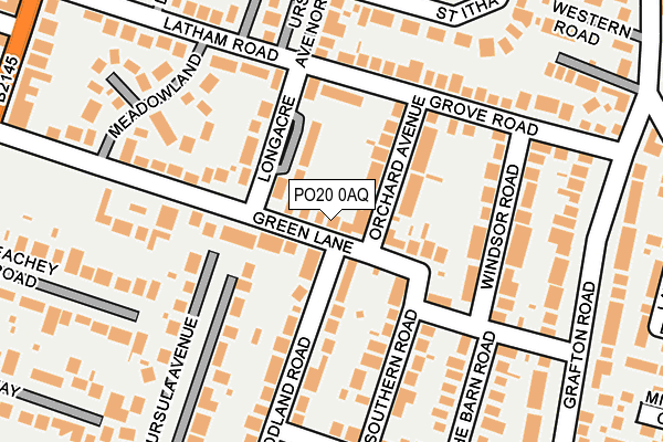PO20 0AQ map - OS OpenMap – Local (Ordnance Survey)