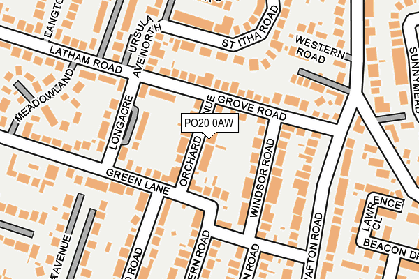 PO20 0AW map - OS OpenMap – Local (Ordnance Survey)