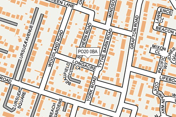 PO20 0BA map - OS OpenMap – Local (Ordnance Survey)