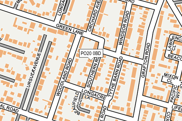 PO20 0BD map - OS OpenMap – Local (Ordnance Survey)