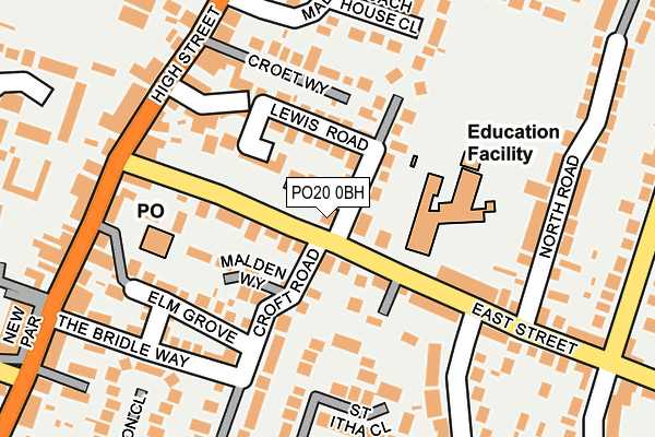PO20 0BH map - OS OpenMap – Local (Ordnance Survey)
