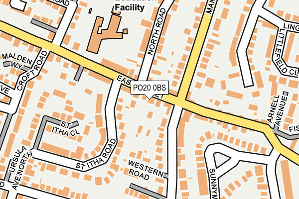 PO20 0BS map - OS OpenMap – Local (Ordnance Survey)