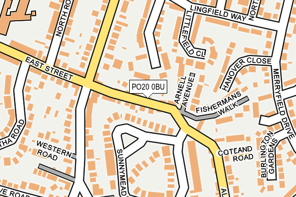 PO20 0BU map - OS OpenMap – Local (Ordnance Survey)