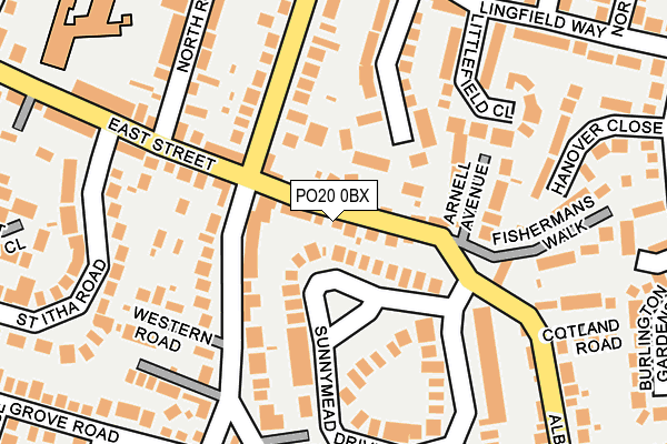 PO20 0BX map - OS OpenMap – Local (Ordnance Survey)
