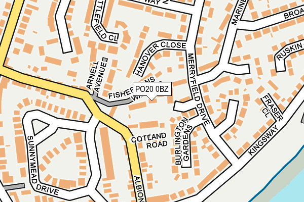 PO20 0BZ map - OS OpenMap – Local (Ordnance Survey)