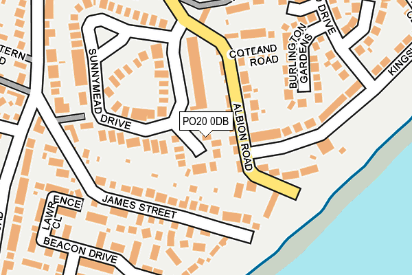 PO20 0DB map - OS OpenMap – Local (Ordnance Survey)