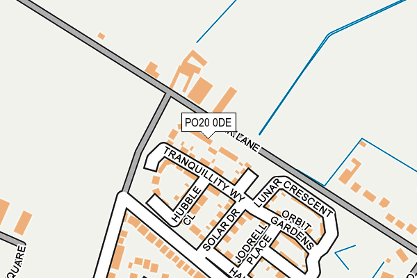 PO20 0DE map - OS OpenMap – Local (Ordnance Survey)