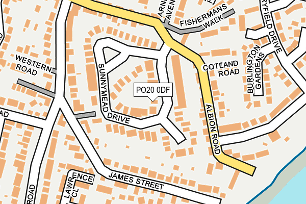 PO20 0DF map - OS OpenMap – Local (Ordnance Survey)