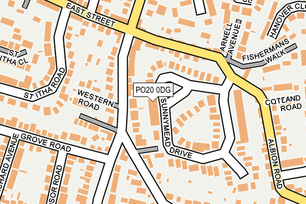 PO20 0DG map - OS OpenMap – Local (Ordnance Survey)
