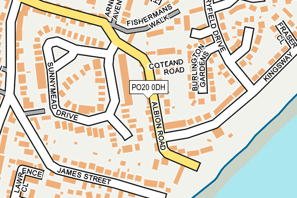 PO20 0DH map - OS OpenMap – Local (Ordnance Survey)