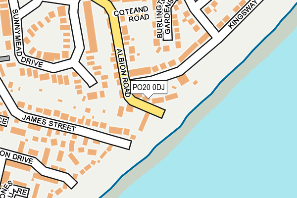 PO20 0DJ map - OS OpenMap – Local (Ordnance Survey)