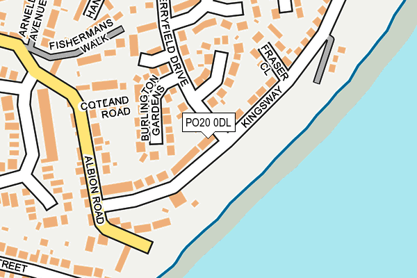 PO20 0DL map - OS OpenMap – Local (Ordnance Survey)