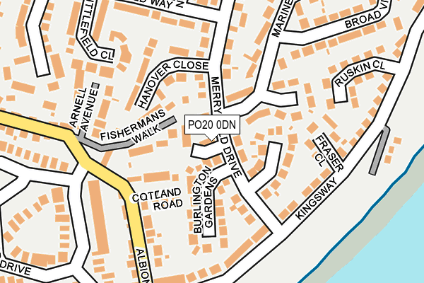 PO20 0DN map - OS OpenMap – Local (Ordnance Survey)