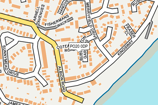 PO20 0DP map - OS OpenMap – Local (Ordnance Survey)