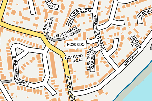 PO20 0DQ map - OS OpenMap – Local (Ordnance Survey)