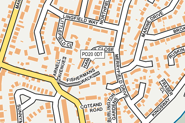 PO20 0DT map - OS OpenMap – Local (Ordnance Survey)