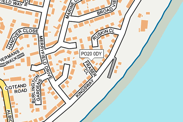 PO20 0DY map - OS OpenMap – Local (Ordnance Survey)