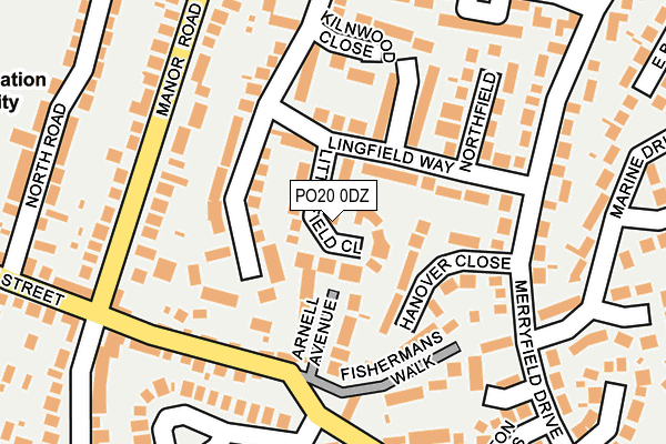 PO20 0DZ map - OS OpenMap – Local (Ordnance Survey)