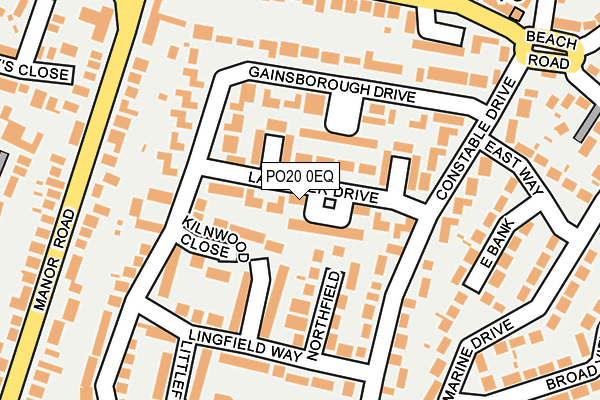 PO20 0EQ map - OS OpenMap – Local (Ordnance Survey)