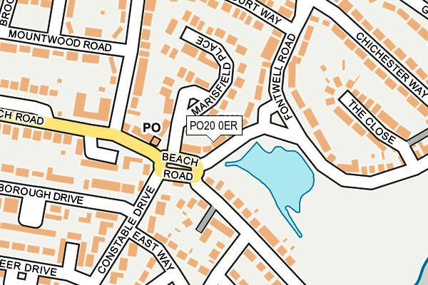 PO20 0ER map - OS OpenMap – Local (Ordnance Survey)