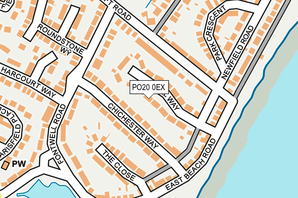 PO20 0EX map - OS OpenMap – Local (Ordnance Survey)
