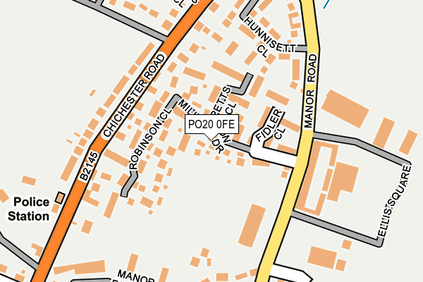 PO20 0FE map - OS OpenMap – Local (Ordnance Survey)