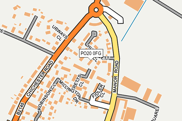 PO20 0FG map - OS OpenMap – Local (Ordnance Survey)