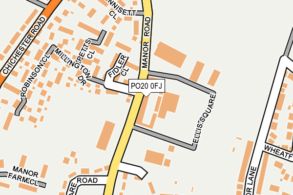 PO20 0FJ map - OS OpenMap – Local (Ordnance Survey)