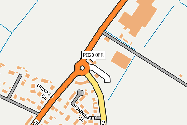 PO20 0FR map - OS OpenMap – Local (Ordnance Survey)
