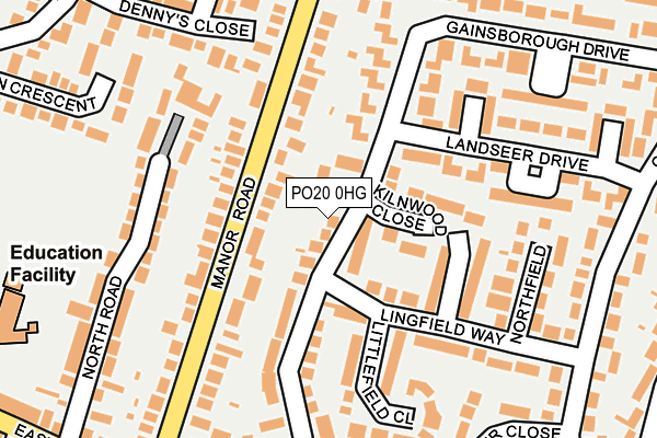 PO20 0HG map - OS OpenMap – Local (Ordnance Survey)