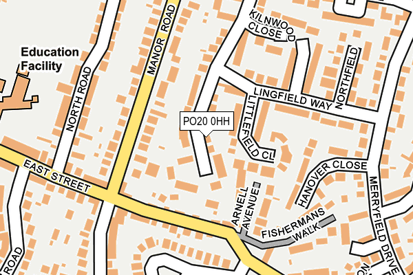 PO20 0HH map - OS OpenMap – Local (Ordnance Survey)