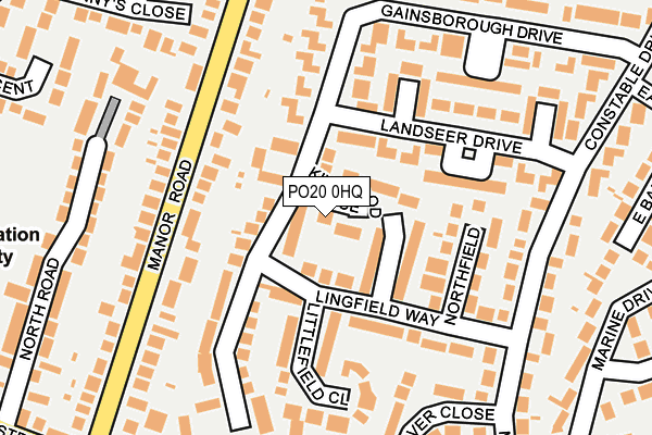 PO20 0HQ map - OS OpenMap – Local (Ordnance Survey)
