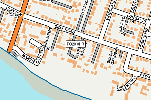PO20 0HR map - OS OpenMap – Local (Ordnance Survey)