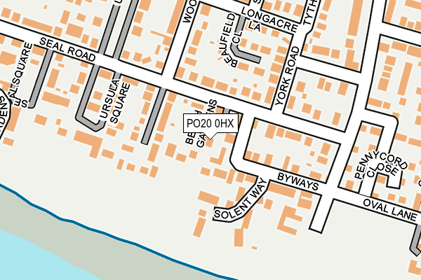 PO20 0HX map - OS OpenMap – Local (Ordnance Survey)