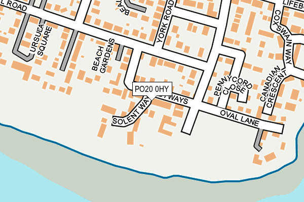 PO20 0HY map - OS OpenMap – Local (Ordnance Survey)