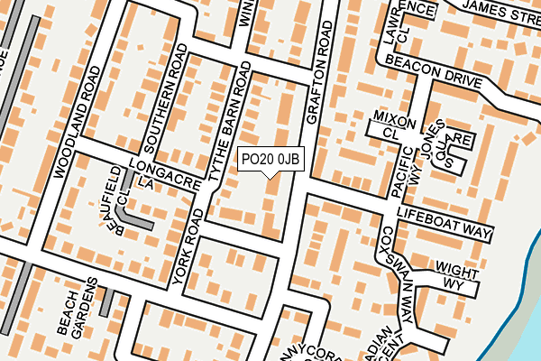 PO20 0JB map - OS OpenMap – Local (Ordnance Survey)