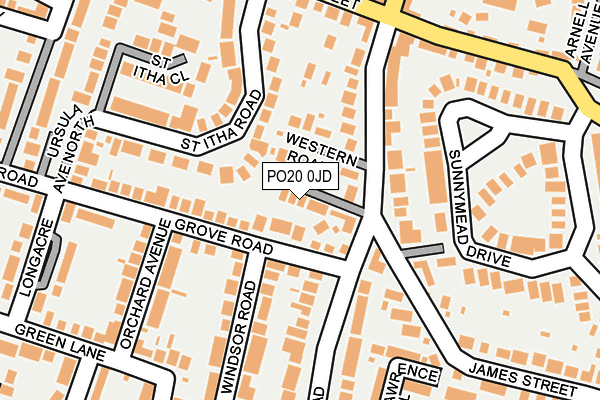 PO20 0JD map - OS OpenMap – Local (Ordnance Survey)