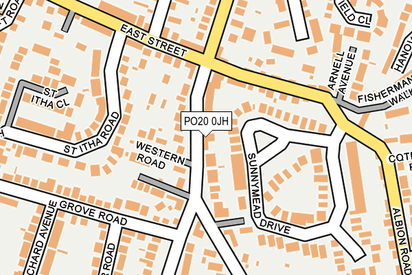 PO20 0JH map - OS OpenMap – Local (Ordnance Survey)